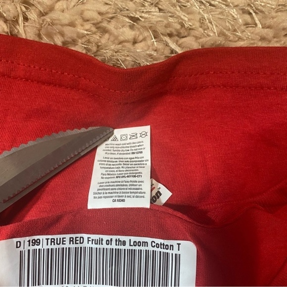 Fruit Of The Loom T-Shirt Red Women’s Size M - Picture 8 of 10
